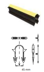 KLIPSY DO TAKERA 45mm opak.250szt F-693860 TIA