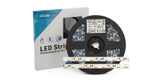 TAŚMA LED PRO 3Y 5050 SMD RGB NW 16W 300 LED TR-3Y12V16RNW20 16-2018-01 LED LABS