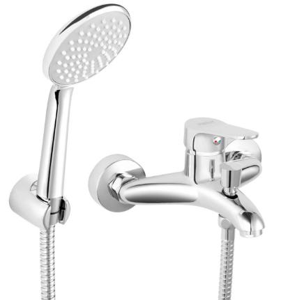 BATERIA WANNOWO-PRYSZNICOWA ŚCIENNA CHROM BIS11 ISSO FERRO